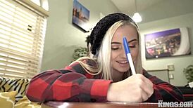 Hot Blonde Aria Banks Takes Big Dick in Casting