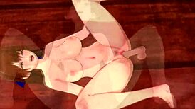 in this 3d hentai, doa has hardcore sex with kasumi, involving uncensored fucking and big tits action. they cum intensely in the animated scene.
