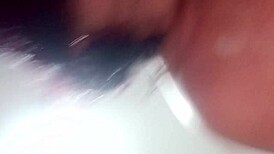 Oh wow, sucking the young son of my old neighbor in POV, then riding his monster cock like a slut.