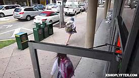 Teen pussy drilled hard from behind by LP officer!