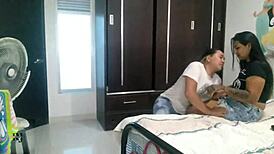 En medio de la fiesta busque a mi hermanastra y me termino follando