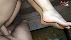 Blonde Step Mom's Tits Covered In Cum