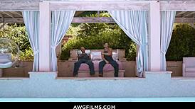 Muscular Bodybuilder Face Fucks Gay Partner with Monster Cock