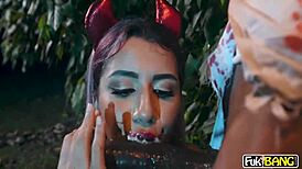 Roxie sinner rides monster cock zombie swalloween