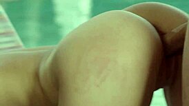 Blonde Hottie Aria Banks Tempts Roommate Into Bent Over Blowjob And Cunilingus In Dorm