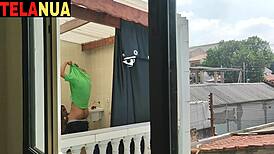 What happens when my neighbor leaves for work? You won't believe it!