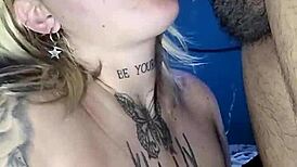 FROM MOUTH TO ASS, LATINA BLONDE LOVER BENDS OVER FOR DOGGYSTYLE BLOWJOB AND COCK