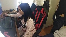 European Milf Sucks Monster Cock On Webcam With Toys And Viewers