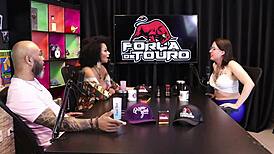 I thought being a woman meant just a pussy, but damn, taking 32cm cock is wild - Melissa Leal sheer red