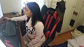 European Milf Sucks Monster Cock On Webcam With Toys And Viewers