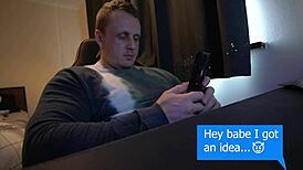 i'm the stepmom sucking my blindfolded stepson's cock, swallowing his cum in this roleplay.