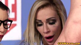 Doggystyled CFNM babe gets pounded hard by a lucky guy