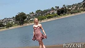 Naked teen gal enjoys being drilled hard