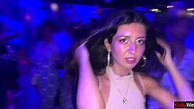 Fucked Cutie Hard in Every Hole at Nightclub Toilet.