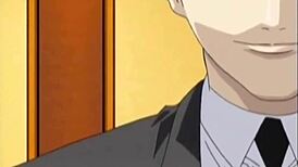 Naked anime babe endures teasing and prodding with food in hardcore scene.