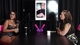 Francis Simas in sheer red lingerie poses for content