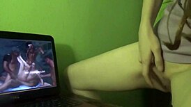 hey, that dry humping leads to orgasm while watching porn at home