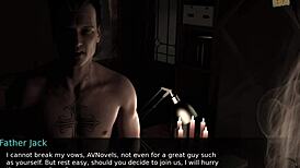 Redhead Teen Guides Daddy Jack in Erotic Game