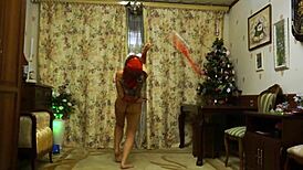 Ballady in Red Lingerie, Want to See Her Dance Moves Tonight?