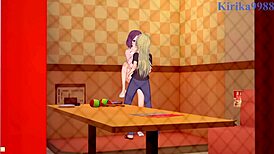 I watched Rin Toyama an Ko Yagami in intense lesbain play and futanari sex