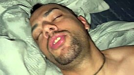 Chubby gay amateurs fuck bareback on bed