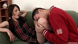 Young Russian Teen With Small Tits Explores Her Body.