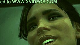 panam gets wild in laguna bend sex scene from cyberpunk 2077 game.