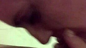 Milf gives deepthroat blowjob with saliva in spa setting, cock throbbing