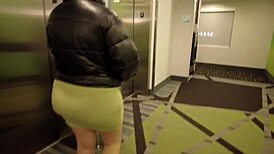 Naughty Escorts in See-Through Panties Deepthroat Outdoors Near Hotel