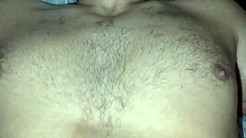 Chubby gay amateurs fuck bareback on bed