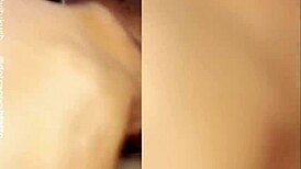 intriguing threesome pounding tight ass on newbie with big cock and tattoo