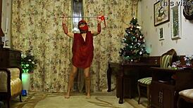 Ballady in Red Lingerie, Want to See Her Dance Moves Tonight?