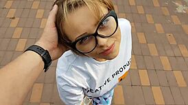 She sucks big cock and begs for cum