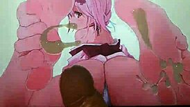 check out this anime feet cum tribute