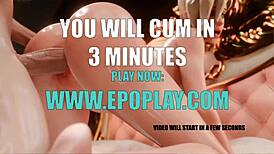 wild 3d hentai sex with pussy to mouth action