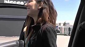 Teen Girl Lilly Lil in Homemade Scene at Roadside