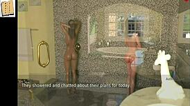playing with wife and stepmother in 3d
