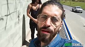 Latina fucks for cash