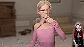 In Shadows Ep 7, a milf explores rough dildo play. Her big tits bounce with every thrust.