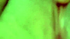 Indian babe rubs slutty cunt before work