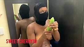 BANG sweet cherry PUSSY, clothes RIPPED, group CUM on ASS