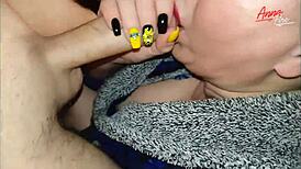 I watch stepmom in bathrobe get creampied