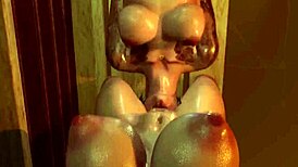 beautiful 3d girl craves rhythmic futa fucking