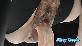 Bbw mother-in-law sits heavy on big cock with creamy finish