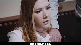 Freeuse boss dominates milf employees with hard doggystyle and oral action