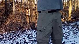 uhh, caught naked outside with cumshot... my bad!