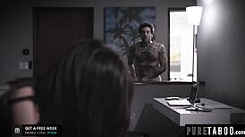 Kendra Spade begs for her tight ass to be fucked hard by small hands in intense first-time anal