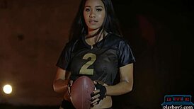 Black Teen Performs Tough Pre-Season Gym Workout