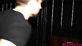 I see the frat jock get spitroasted by devin franco and zario travezz in this hot group scene.