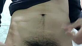 Hot Tall Guy Masturbates His Delicious Penis in Homemade Solo